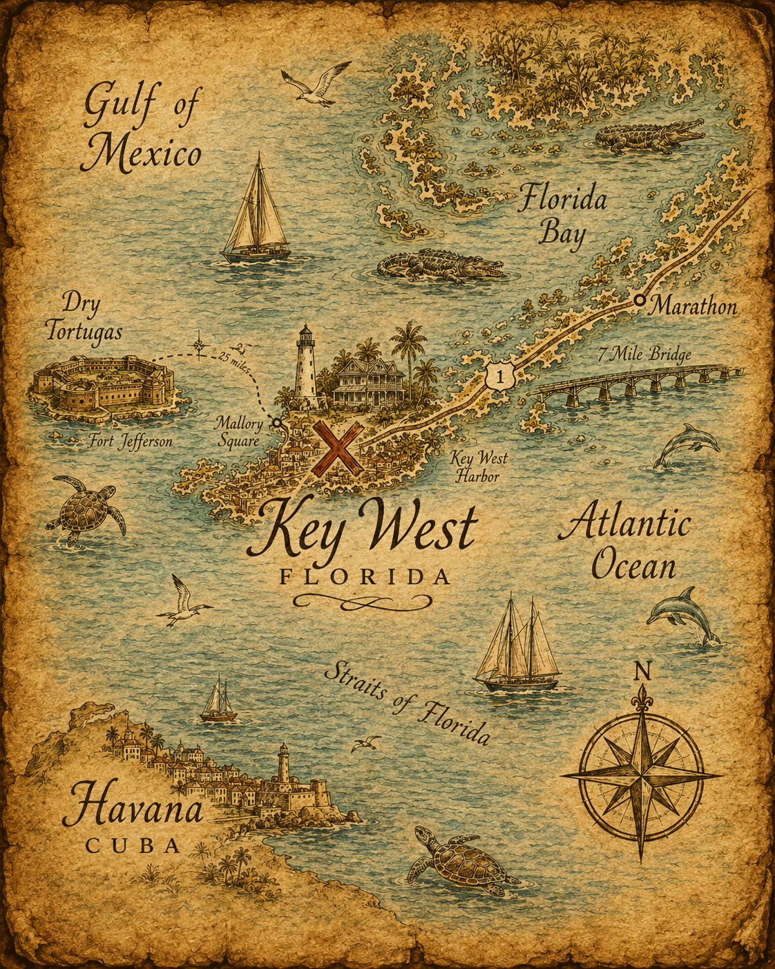 Key West, FL — Sunset Rolls